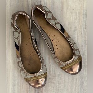 Coach Carie ballet loafer logo flats in a 8